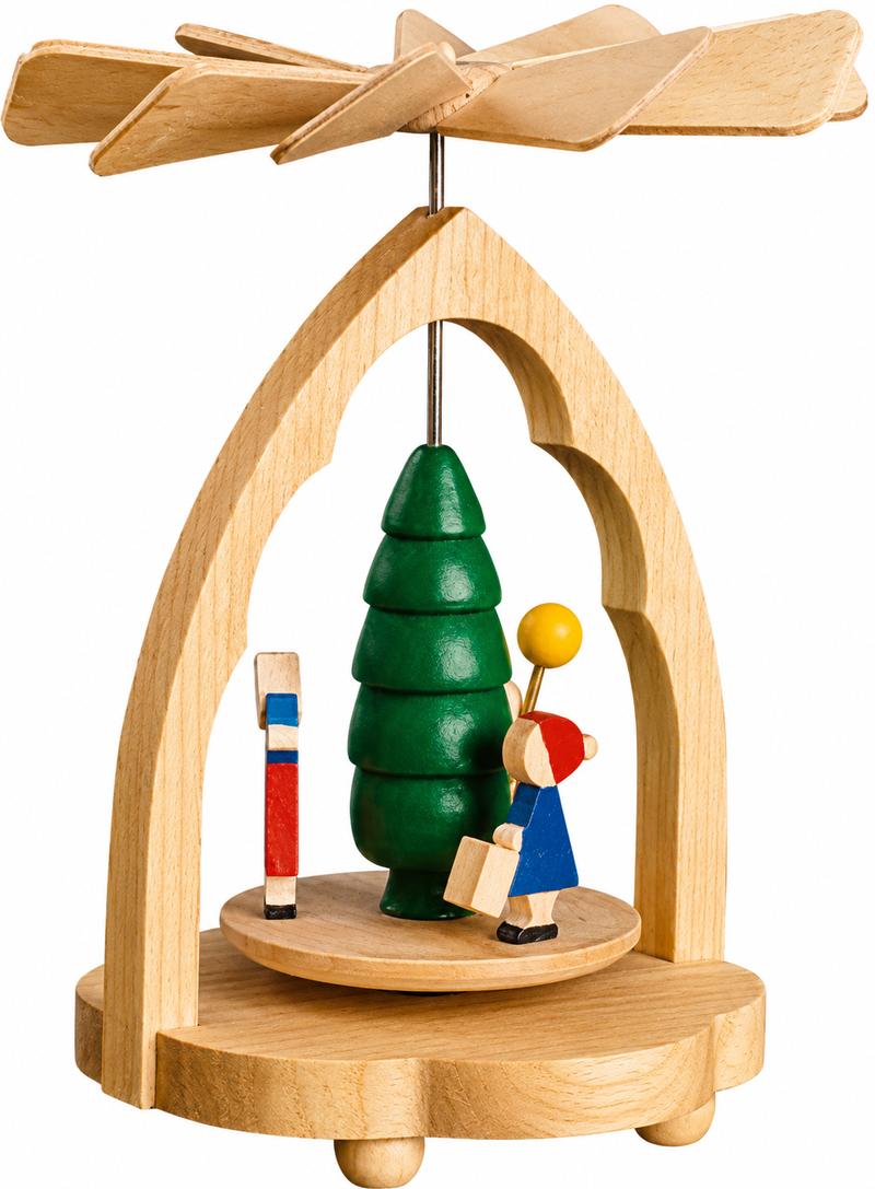 Richard Glaesser Wärmespiel Laternenkinder bunt aus Seiffen im Erzgebirge