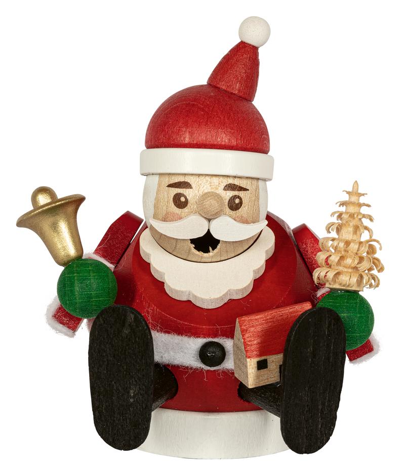 Richard Glaesser Minikugelrauchmann Weihnachtsmann aus Seiffen im Erzgebirge