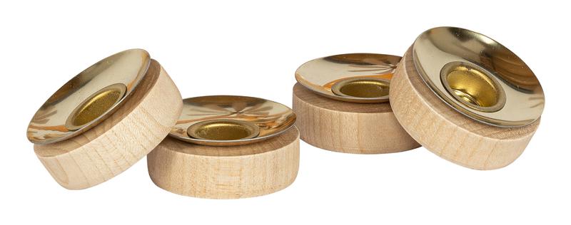 Richard Glaesser Kerzenadapter natur für Teelichteinsätze mit 14 mm Tülleneinsatz aus Seiffen im Erzgebirge