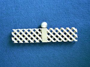 Zaun natur, Länge: 118 mm,<br>mit Goldkugel, für 14745